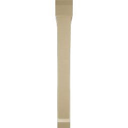 Ekena Millwork - BKTUR0554X48X48TRA06RCPR - Timberthane Faux Wood Traditional Style Bracket w/ Offset Brace, Slat Ends, 5 1/2"W x 48"D x 48"H, Primed Tan