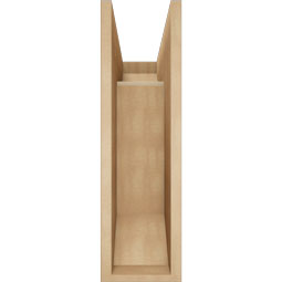 Ekena Millwork - BKTUR0756X18X26TRA06RCPR - Timberthane Faux Wood Traditional Style Bracket w/ Offset Brace, Slat Ends, 7 1/2"W x 18"D x 26"H, Primed Tan