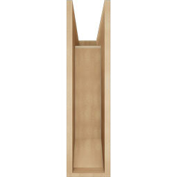 Ekena Millwork - BKTUR0756X22X30TRA06RCPR - Timberthane Faux Wood Traditional Style Bracket w/ Offset Brace, Slat Ends, 7 1/2"W x 22"D x 30"H, Primed Tan