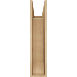 Ekena Millwork - BKTUR0756X22X34TRA06RCPR - Timberthane Faux Wood Traditional Style Bracket w/ Offset Brace, Slat Ends, 7 1/2"W x 22"D x 34"H, Primed Tan