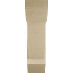 Ekena Millwork - BKTUR0756X24X28TRA06RCPR - Timberthane Faux Wood Traditional Style Bracket w/ Offset Brace, Slat Ends, 7 1/2"W x 24"D x 28"H, Primed Tan