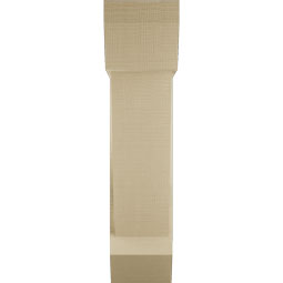 Ekena Millwork - BKTUR0756X24X32TRA06RCPR - Timberthane Faux Wood Traditional Style Bracket w/ Offset Brace, Slat Ends, 7 1/2"W x 24"D x 32"H, Primed Tan