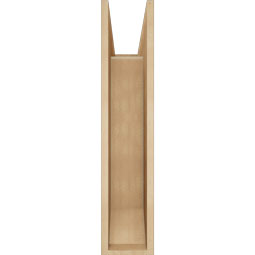 Ekena Millwork - BKTUR0756X24X36TRA06RCPR - Timberthane Faux Wood Traditional Style Bracket w/ Offset Brace, Slat Ends, 7 1/2"W x 24"D x 36"H, Primed Tan