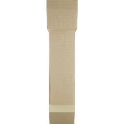 Ekena Millwork - BKTUR0756X26X34TRA06RCPR - Timberthane Faux Wood Traditional Style Bracket w/ Offset Brace, Slat Ends, 7 1/2"W x 26"D x 34"H, Primed Tan