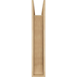 Ekena Millwork - BKTUR0756X30X42TRA06RCPR - Timberthane Faux Wood Traditional Style Bracket w/ Offset Brace, Slat Ends, 7 1/2"W x 30"D x 42"H, Primed Tan