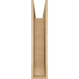 Ekena Millwork - BKTUR0756X32X36TRA06RCPR - Timberthane Faux Wood Traditional Style Bracket w/ Offset Brace, Slat Ends, 7 1/2"W x 32"D x 36"H, Primed Tan