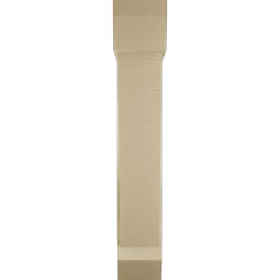 Ekena Millwork - BKTUR0756X32X44TRA06RCPR - Timberthane Faux Wood Traditional Style Bracket w/ Offset Brace, Slat Ends, 7 1/2"W x 32"D x 44"H, Primed Tan