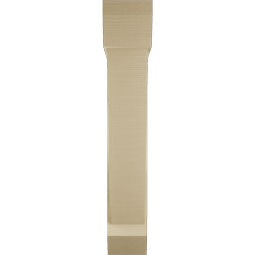 Ekena Millwork - BKTUR0756X36X44TRA06RCPR - Timberthane Faux Wood Traditional Style Bracket w/ Offset Brace, Slat Ends, 7 1/2"W x 36"D x 44"H, Primed Tan