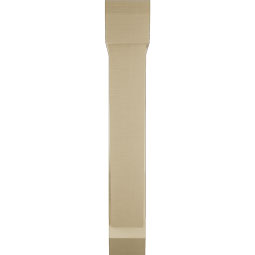 Ekena Millwork - BKTUR0756X36X48TRA06RCPR - Timberthane Faux Wood Traditional Style Bracket w/ Offset Brace, Slat Ends, 7 1/2"W x 36"D x 48"H, Primed Tan
