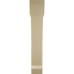 Ekena Millwork - BKTUR0756X44X44TRA06RCPR - Timberthane Faux Wood Traditional Style Bracket w/ Offset Brace, Slat Ends, 7 1/2"W x 44"D x 44"H, Primed Tan