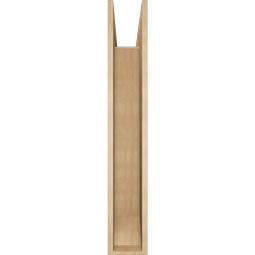 Ekena Millwork - BKTUR0756X48X48TRA06RCPR - Timberthane Faux Wood Traditional Style Bracket w/ Offset Brace, Slat Ends, 7 1/2"W x 48"D x 48"H, Primed Tan
