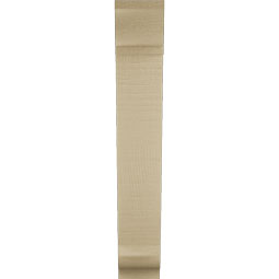Ekena Millwork - BKTUR035X14X22TRA01RCPR - Timberthane Faux Wood Traditional Style Bracket, Traditional Ends, 3 1/2"W x 14"D x 22"H, Primed Tan