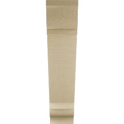 Ekena Millwork - BKTUR035X16X16TRA01RCPR - Timberthane Faux Wood Traditional Style Bracket, Traditional Ends, 3 1/2"W x 16"D x 16"H, Primed Tan