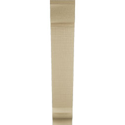 Ekena Millwork - BKTUR035X16X20TRA01RCPR - Timberthane Faux Wood Traditional Style Bracket, Traditional Ends, 3 1/2"W x 16"D x 20"H, Primed Tan