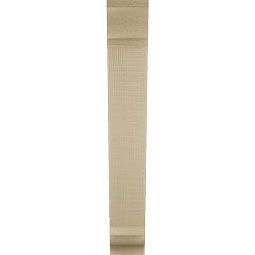 Ekena Millwork - BKTUR035X16X24TRA01RCPR - Timberthane Faux Wood Traditional Style Bracket, Traditional Ends, 3 1/2"W x 16"D x 24"H, Primed Tan