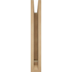 Ekena Millwork - BKTUR035X16X24TRA01RCPR - Timberthane Faux Wood Traditional Style Bracket, Traditional Ends, 3 1/2"W x 16"D x 24"H, Primed Tan