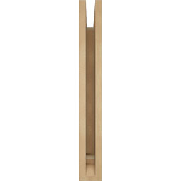 Ekena Millwork - BKTUR035X16X28TRA01RCPR - Timberthane Faux Wood Traditional Style Bracket, Traditional Ends, 3 1/2"W x 16"D x 28"H, Primed Tan