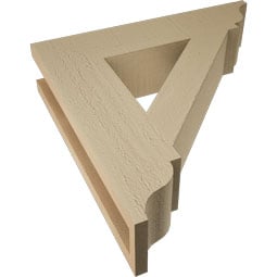 Ekena Millwork - BKTURTRA00 - Timberthane Rough Cedar Faux Wood Traditional Traditional Bracket