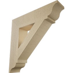 Ekena Millwork - BKTURTRA00 - Timberthane Rough Cedar Faux Wood Traditional Traditional Bracket