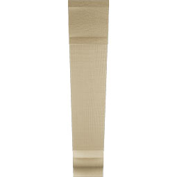 Ekena Millwork - BKTUR035X18X18TRA01RCPR - Timberthane Faux Wood Traditional Style Bracket, Traditional Ends, 3 1/2"W x 18"D x 18"H, Primed Tan