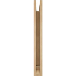 Ekena Millwork - BKTUR035X18X30TRA01RCPR - Timberthane Faux Wood Traditional Style Bracket, Traditional Ends, 3 1/2"W x 18"D x 30"H, Primed Tan