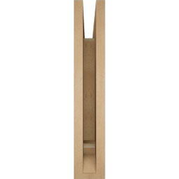 Ekena Millwork - BKTUR035X20X20TRA01RCPR - Timberthane Faux Wood Traditional Style Bracket, Traditional Ends, 3 1/2"W x 20"D x 20"H, Primed Tan