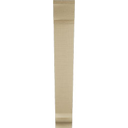 Ekena Millwork - BKTUR035X20X24TRA01RCPR - Timberthane Faux Wood Traditional Style Bracket, Traditional Ends, 3 1/2"W x 20"D x 24"H, Primed Tan