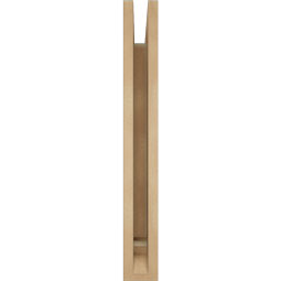 Ekena Millwork - BKTUR035X20X28TRA01RCPR - Timberthane Faux Wood Traditional Style Bracket, Traditional Ends, 3 1/2"W x 20"D x 28"H, Primed Tan