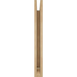 Ekena Millwork - BKTUR035X20X32TRA01RCPR - Timberthane Faux Wood Traditional Style Bracket, Traditional Ends, 3 1/2"W x 20"D x 32"H, Primed Tan