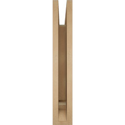 Ekena Millwork - BKTUR035X22X22TRA01RCPR - Timberthane Faux Wood Traditional Style Bracket, Traditional Ends, 3 1/2"W x 22"D x 22"H, Primed Tan