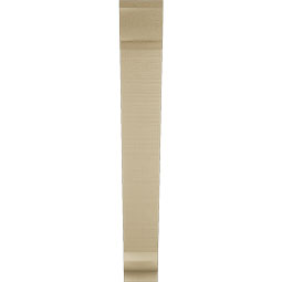 Ekena Millwork - BKTUR035X22X26TRA01RCPR - Timberthane Faux Wood Traditional Style Bracket, Traditional Ends, 3 1/2"W x 22"D x 26"H, Primed Tan