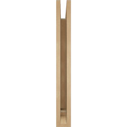 Ekena Millwork - BKTUR035X22X30TRA01RCPR - Timberthane Faux Wood Traditional Style Bracket, Traditional Ends, 3 1/2"W x 22"D x 30"H, Primed Tan
