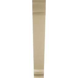 Ekena Millwork - BKTUR035X24X24TRA01RCPR - Timberthane Faux Wood Traditional Style Bracket, Traditional Ends, 3 1/2"W x 24"D x 24"H, Primed Tan