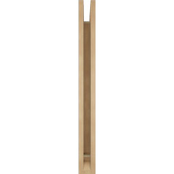 Ekena Millwork - BKTUR035X24X36TRA01RCPR - Timberthane Faux Wood Traditional Style Bracket, Traditional Ends, 3 1/2"W x 24"D x 36"H, Primed Tan
