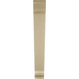 Ekena Millwork - BKTUR035X26X26TRA01RCPR - Timberthane Faux Wood Traditional Style Bracket, Traditional Ends, 3 1/2"W x 26"D x 26"H, Primed Tan