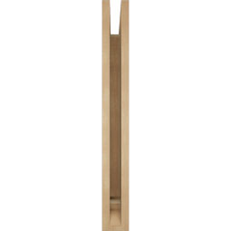 Ekena Millwork - BKTUR035X26X30TRA01RCPR - Timberthane Faux Wood Traditional Style Bracket, Traditional Ends, 3 1/2"W x 26"D x 30"H, Primed Tan