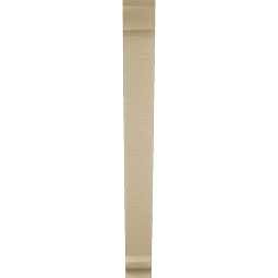 Ekena Millwork - BKTUR035X26X34TRA01RCPR - Timberthane Faux Wood Traditional Style Bracket, Traditional Ends, 3 1/2"W x 26"D x 34"H, Primed Tan