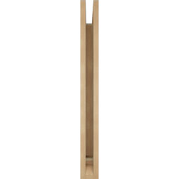 Ekena Millwork - BKTUR035X26X34TRA01RCPR - Timberthane Faux Wood Traditional Style Bracket, Traditional Ends, 3 1/2"W x 26"D x 34"H, Primed Tan