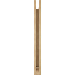 Ekena Millwork - BKTUR035X26X38TRA01RCPR - Timberthane Faux Wood Traditional Style Bracket, Traditional Ends, 3 1/2"W x 26"D x 38"H, Primed Tan