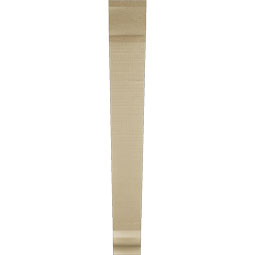 Ekena Millwork - BKTUR035X28X28TRA01RCPR - Timberthane Faux Wood Traditional Style Bracket, Traditional Ends, 3 1/2"W x 28"D x 28"H, Primed Tan