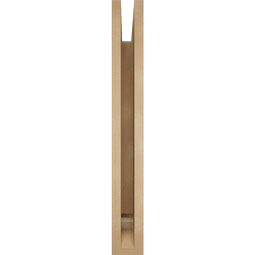 Ekena Millwork - BKTUR035X28X28TRA01RCPR - Timberthane Faux Wood Traditional Style Bracket, Traditional Ends, 3 1/2"W x 28"D x 28"H, Primed Tan