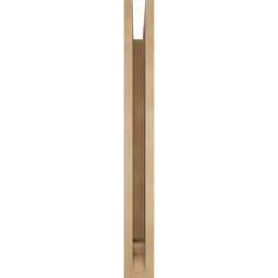 Ekena Millwork - BKTUR035X28X32TRA01RCPR - Timberthane Faux Wood Traditional Style Bracket, Traditional Ends, 3 1/2"W x 28"D x 32"H, Primed Tan