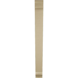 Ekena Millwork - BKTUR035X28X36TRA01RCPR - Timberthane Faux Wood Traditional Style Bracket, Traditional Ends, 3 1/2"W x 28"D x 36"H, Primed Tan