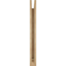 Ekena Millwork - BKTUR035X28X36TRA01RCPR - Timberthane Faux Wood Traditional Style Bracket, Traditional Ends, 3 1/2"W x 28"D x 36"H, Primed Tan