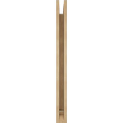 Ekena Millwork - BKTUR035X28X40TRA01RCPR - Timberthane Faux Wood Traditional Style Bracket, Traditional Ends, 3 1/2"W x 28"D x 40"H, Primed Tan