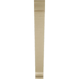 Ekena Millwork - BKTUR035X30X30TRA01RCPR - Timberthane Faux Wood Traditional Style Bracket, Traditional Ends, 3 1/2"W x 30"D x 30"H, Primed Tan