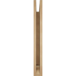 Ekena Millwork - BKTUR035X30X30TRA01RCPR - Timberthane Faux Wood Traditional Style Bracket, Traditional Ends, 3 1/2"W x 30"D x 30"H, Primed Tan
