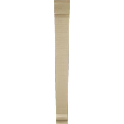 Ekena Millwork - BKTUR035X30X34TRA01RCPR - Timberthane Faux Wood Traditional Style Bracket, Traditional Ends, 3 1/2"W x 30"D x 34"H, Primed Tan