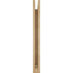 Ekena Millwork - BKTUR035X30X36TRA01RCPR - Timberthane Faux Wood Traditional Style Bracket, Traditional Ends, 3 1/2"W x 30"D x 36"H, Primed Tan