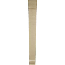 Ekena Millwork - BKTUR035X32X32TRA01RCPR - Timberthane Faux Wood Traditional Style Bracket, Traditional Ends, 3 1/2"W x 32"D x 32"H, Primed Tan